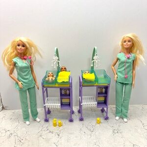 Mattel 2021 Barbie Baby Doctor You Can Be Anything 2 Sets Partial